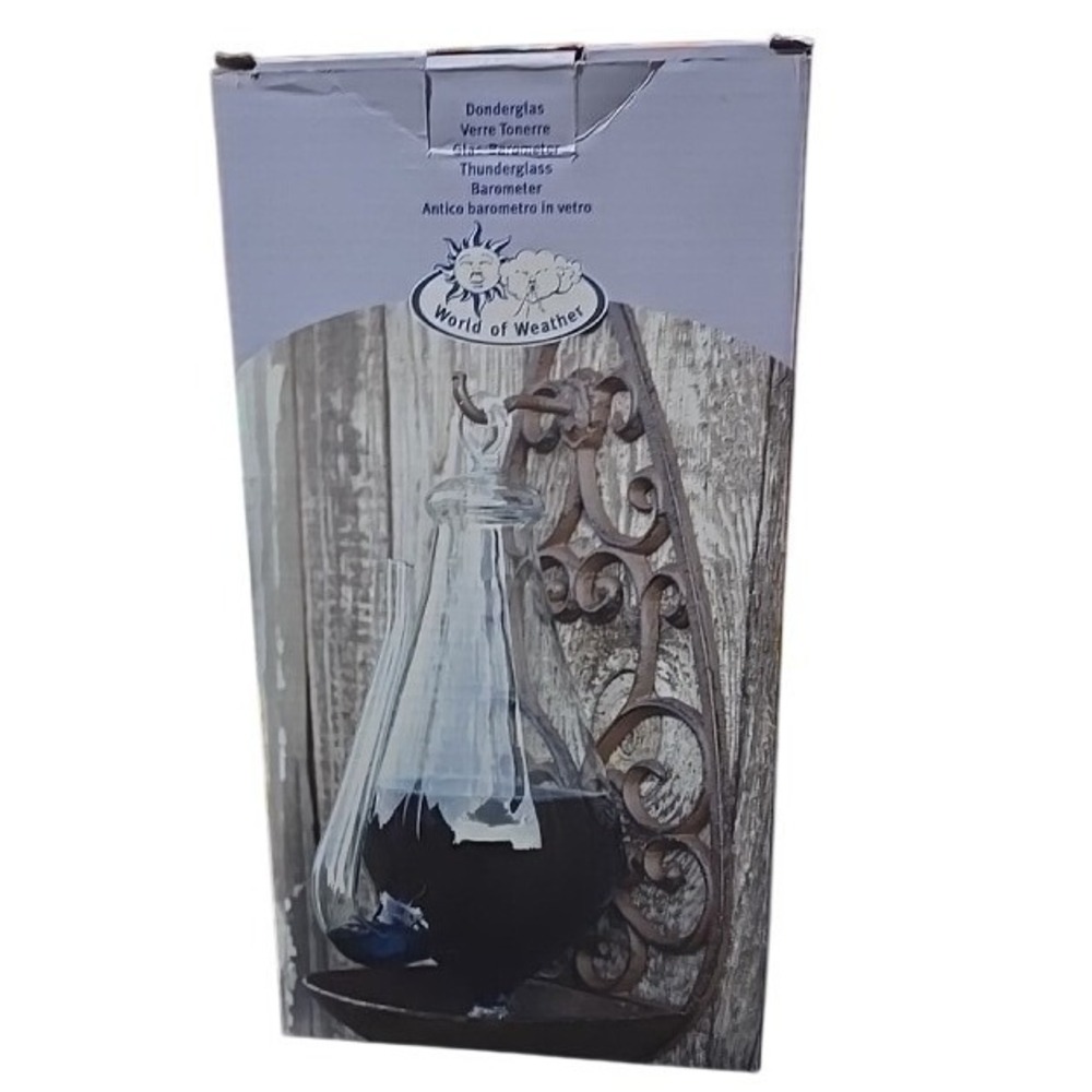 Esschert Design World of Weather Thunderglass‎ Barometer Wall Mount TH31 New